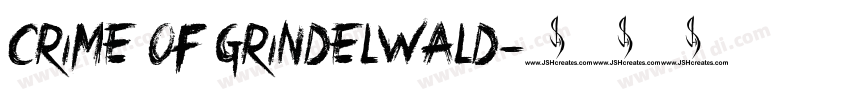 crime of grindelwald字体转换